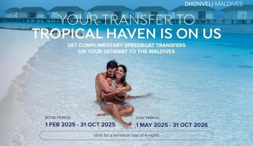 Beach Bungalow - FREE return speedboat Transfers | Book dates: 1st Feb 2025 - 31st Oct 2025 | Stay Dates: 1st May 2025 - 31st Oct 2026 (valid on minimum 4-night stay) | 20% off Spa + 15% off excursions