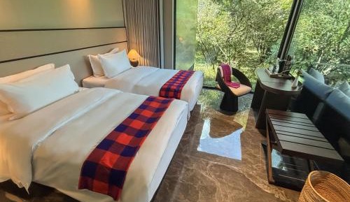 Deluxe Twin Room with Park View and Balcony
