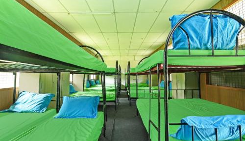 Bed in Female Dorm Room