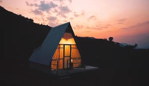 Family Room with Mountain View