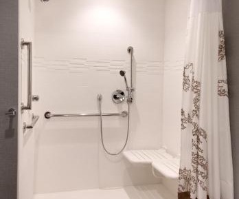 Studio King Room with Non-Private Sofa Bed - Mobility Accessible with Roll-In Shower