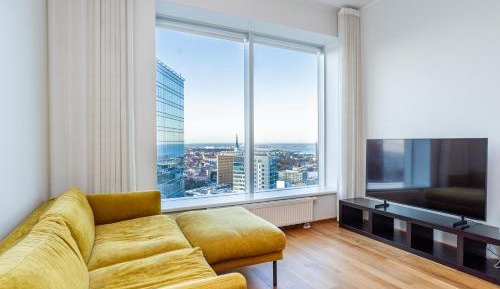 Deluxe One-Bedroom Apartment with City View