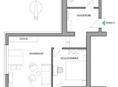 One-Bedroom Apartment with Terrace