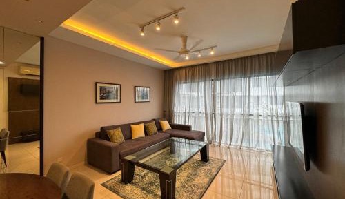 Three-Bedroom Apartment with Water View