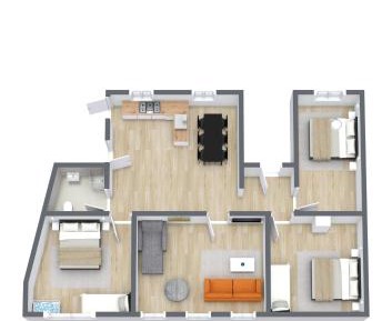 Three-Bedroom Apartment