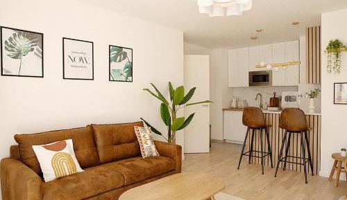 One-Bedroom Apartment with Garden View