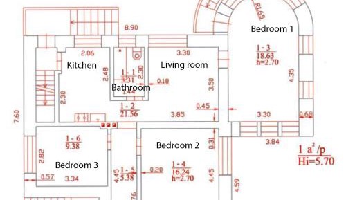 Three-Bedroom Apartment
