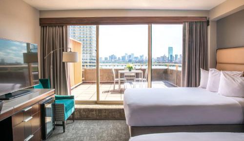 Double Room with Two Double Beds and Balcony