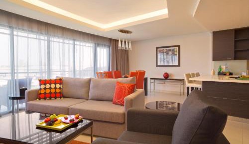 Garden View Duplex Two Bedroom Apartment with Balcony