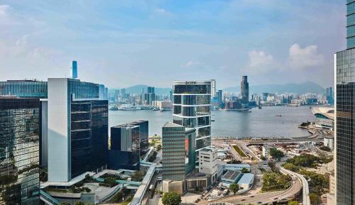 Premier Twin Room with 2 Double Beds and Harbor View