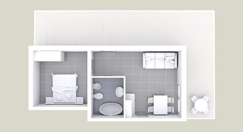 One-Bedroom Apartment with Terrace and Sea View