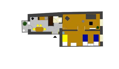 One-Bedroom Apartment with air condition and balcony