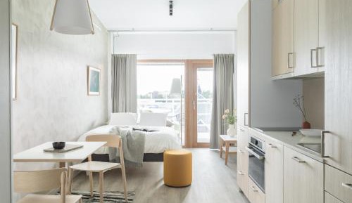 Compact-studio with a rooftop terrace