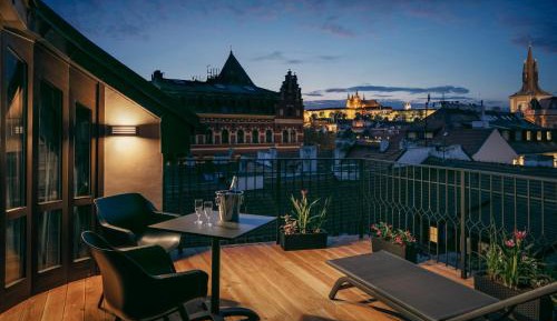Presidential Suite with Terrace and Prague Castle View