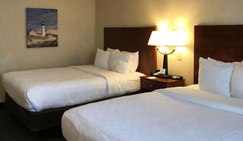 Double Room with Two Double Beds and Roll-In Shower - Disability Access/Non-Smoking