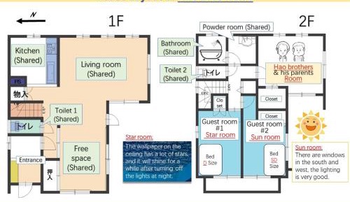 Queen Room with Shared Bathroom