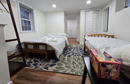Mid-Cambridge House | Harvard Square Garden apartment w/ parking and laundry sleeps 4.