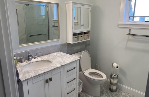 Needham Apartment | Convenient Needham 1BR apartment near Hersey train stop with private parking