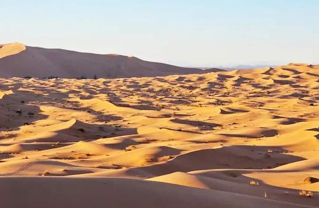 Primitive tent in the desert
