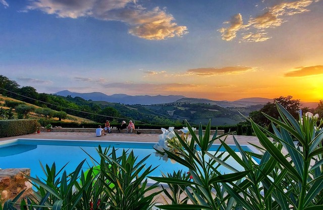 San Isidore, a meticulously restored historic Italian home with a stunning pool.