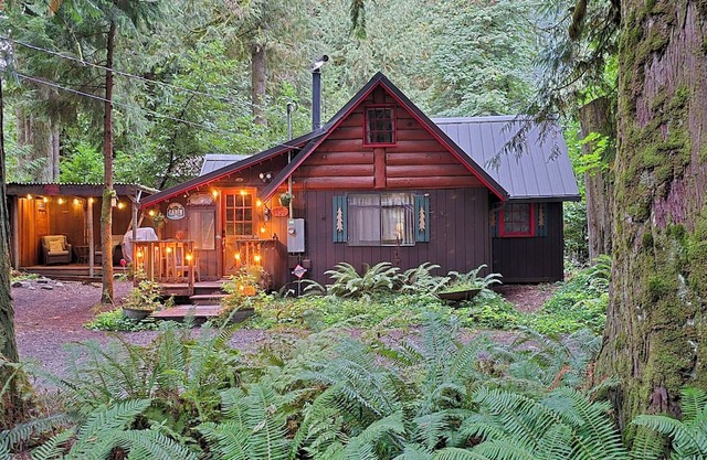 Vintage Cabin Near Zig Zag River with Hot tub & Sauna
