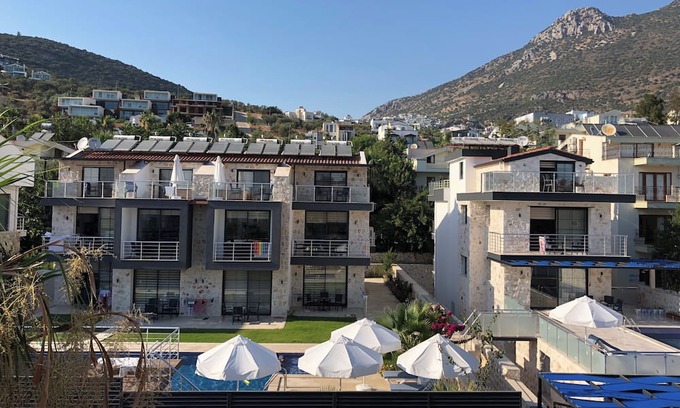 Kalkan Apartment | Stonehaus Apart Dublex 3+1 with Jakuzzi and seaview Kalkan No.6