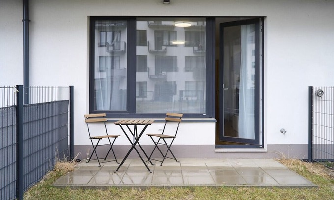 Prague 9 Apartment | Garden Giggles: Ground-Floor Fun in the Sun