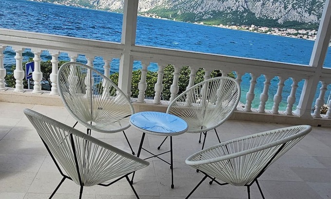 Prcanj House | Apartment on the seafront, with small beach and beautiful view from apartment.