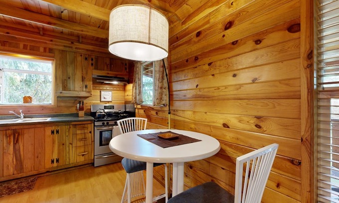 Marmot Cabin | Secluded cabin with pond views, streaming, W/D, & partial AC - dog-friendly