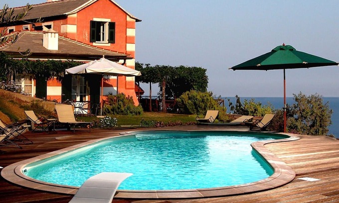 Celle Ligure Apartment | Studio Apartment "Capanno - Natta Di Monte Tabor" with Sea View, Shared Pool & Wi-Fi