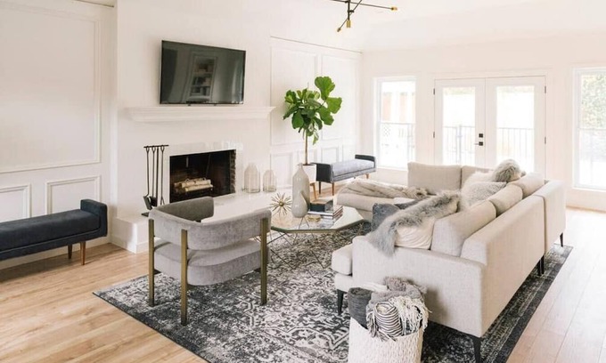 Jester Estates House | F1 Retreat! Poolside Paradise West Elm Decor!